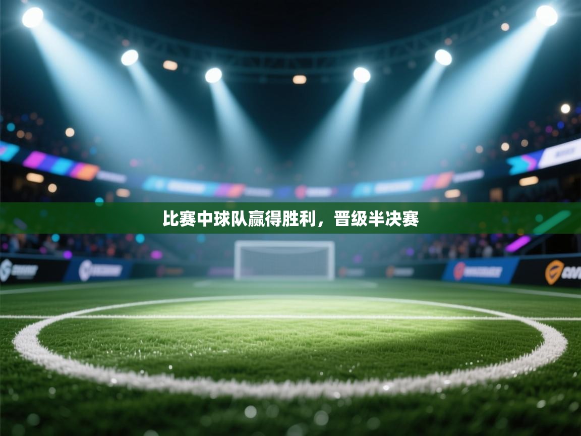 比赛中球队赢得胜利,晋级半决赛